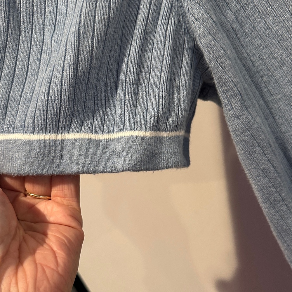 GAP Ribbed Button-Front Polo Shirt - Picture 3 of 3
